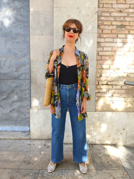 Sobre Camisa Vintage Flores