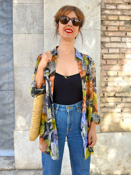 Sobre Camisa Vintage Flores