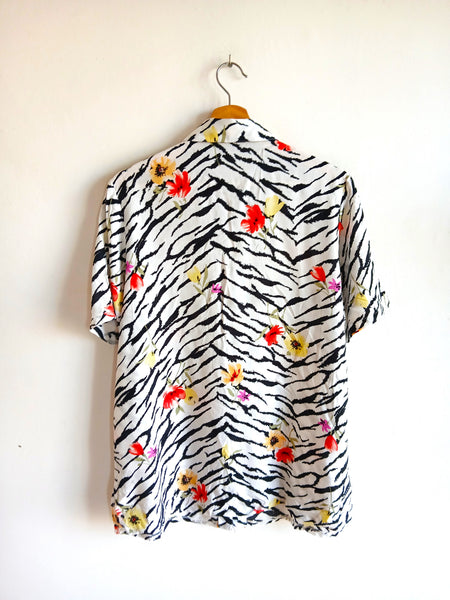 Camisa Vintage Cebra y Flores