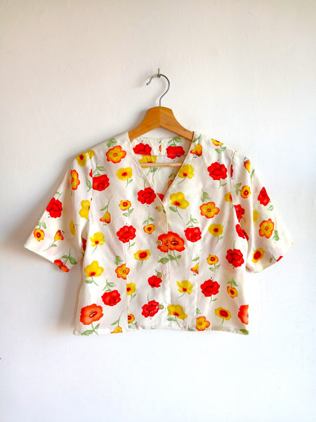 Camisa Vintage Flores