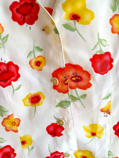 Camisa Vintage Flores