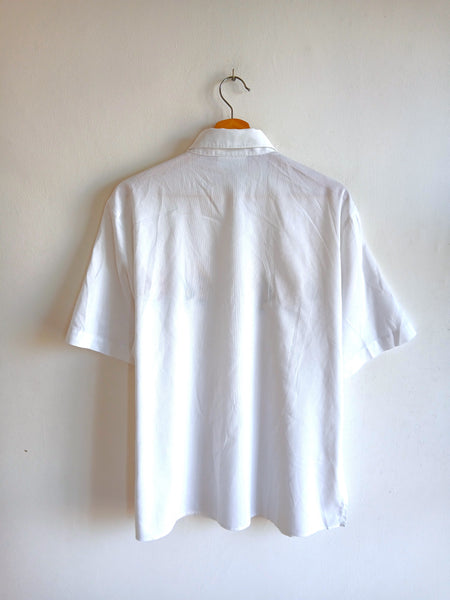 Camisa Vintage Bordados de Barquitos