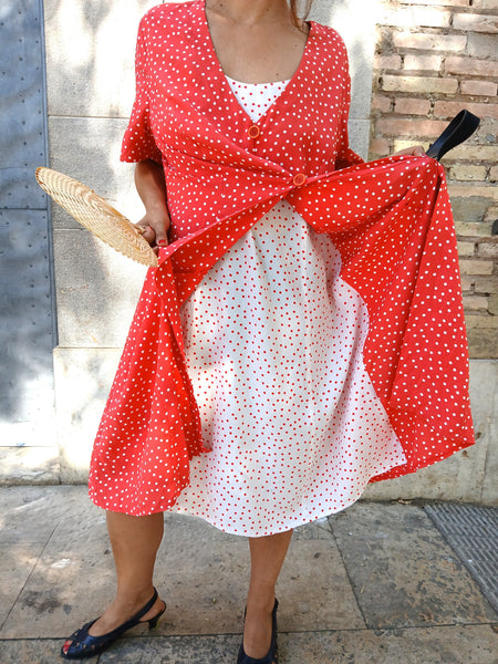 Vestido Vintage Lunares