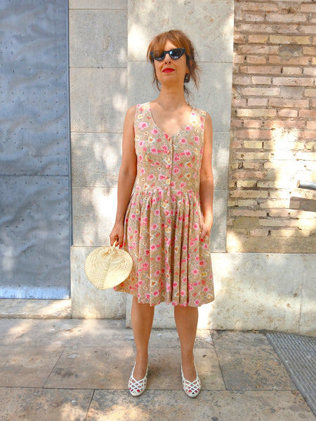 Vestido Vintage Flores