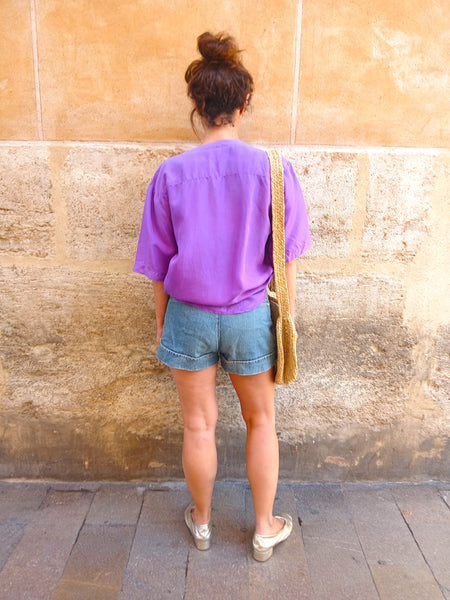 Camisa Vintage 100% Seda