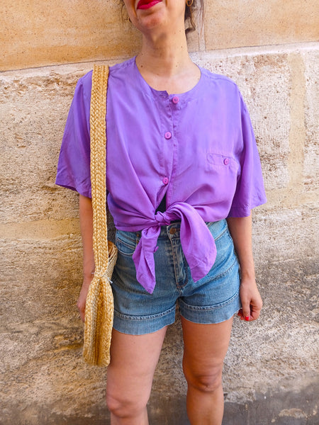 Camisa Vintage 100% Seda