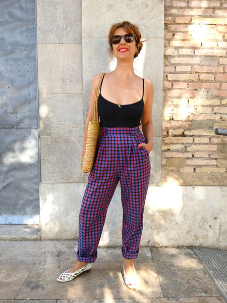 Pantalones Vintage Cuadros