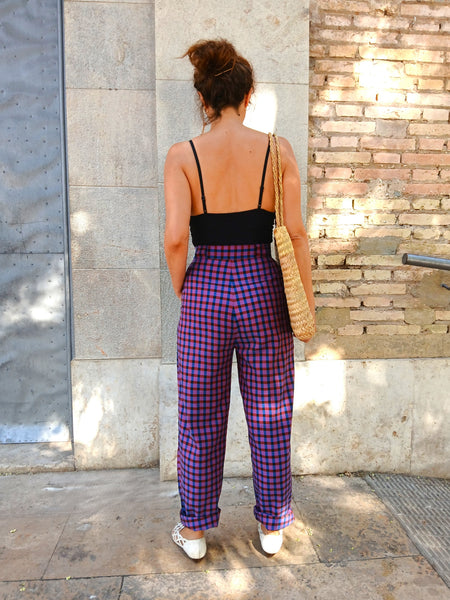 Pantalones Vintage Cuadros