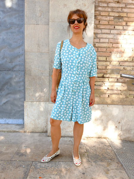 Mono Vintage Turquesa Flores