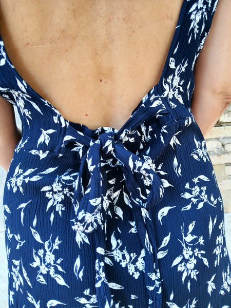 Mono Vintage Azul Marino Flores