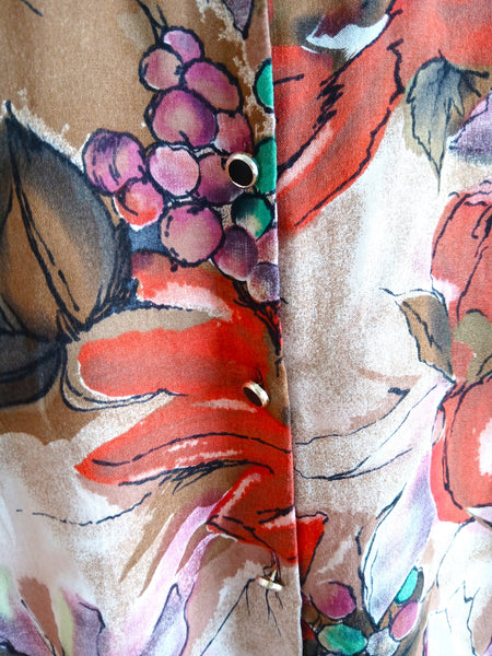 Camisa Vintage Flores y Frutas