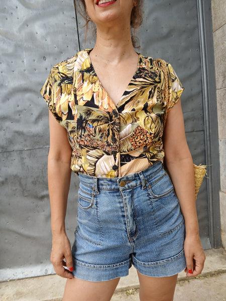 Camisa Vintage Tropical