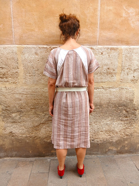 Vestido Vintage 100% Lino Made in Italy