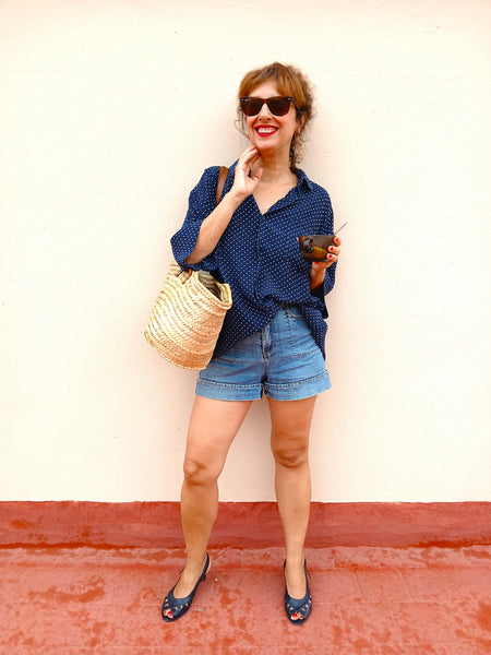 Camisa Vintage Lunares
