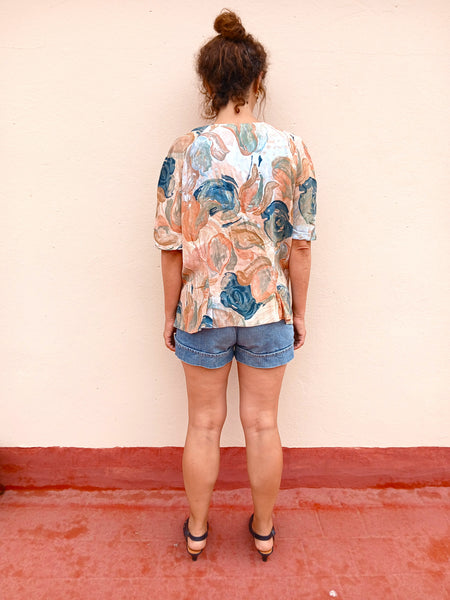 Camisa Vintage Flores
