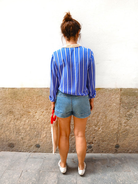 Camisa Vintage Les Copains Italy Seda