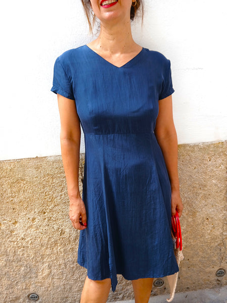 Vestido Vintage 100% Seda