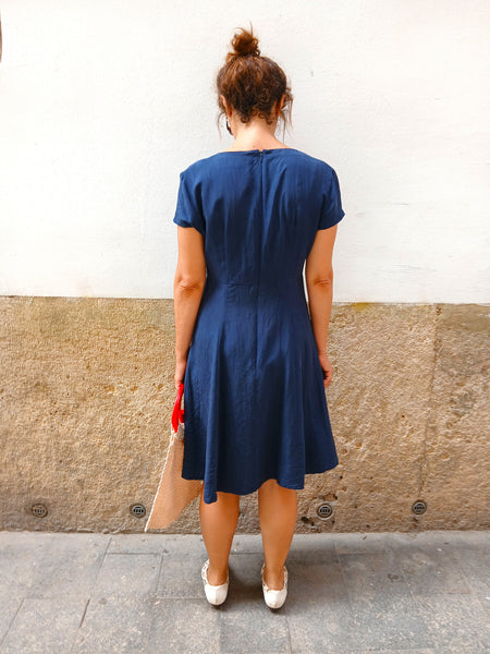 Vestido Vintage 100% Seda