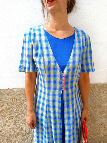 Vestido Vintage Cuadros