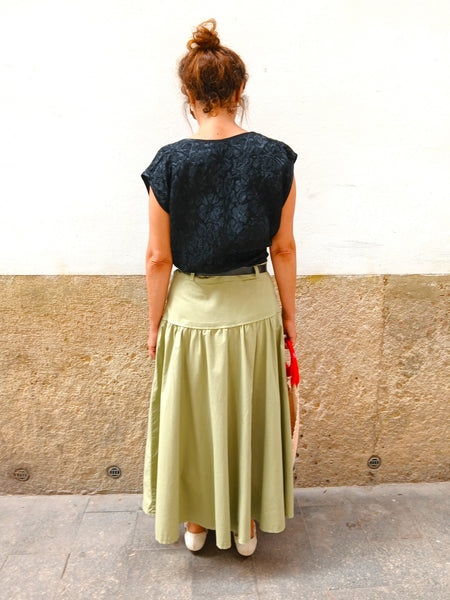 Falda Vintage Verde