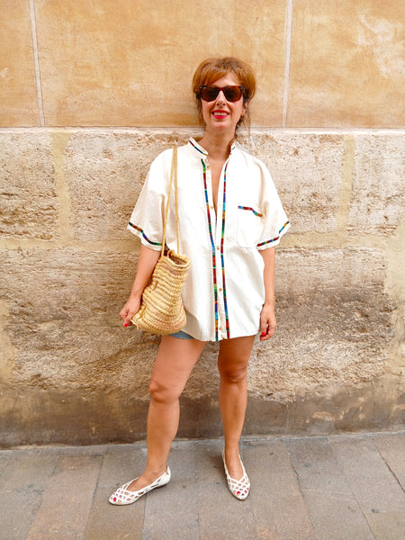 Camisa Vintage Cremita