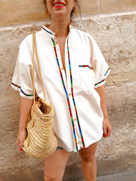 Camisa Vintage Cremita