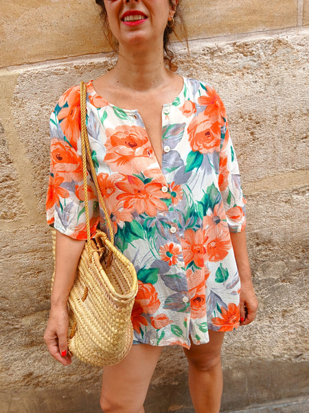 Camisa Vintage Floral