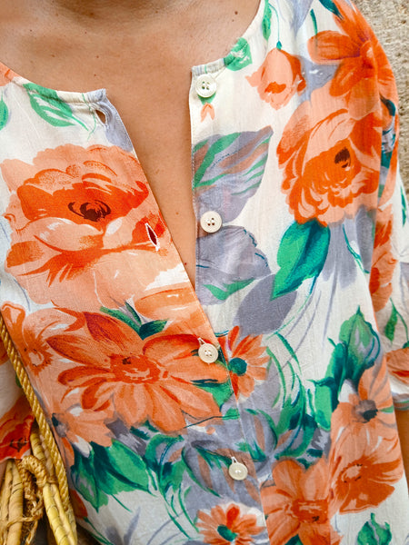 Camisa Vintage Floral
