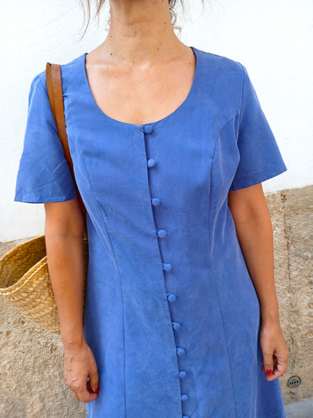 Vestido Vintage Azul M