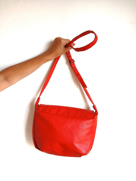 Bolso Vintage Rojo Remaches