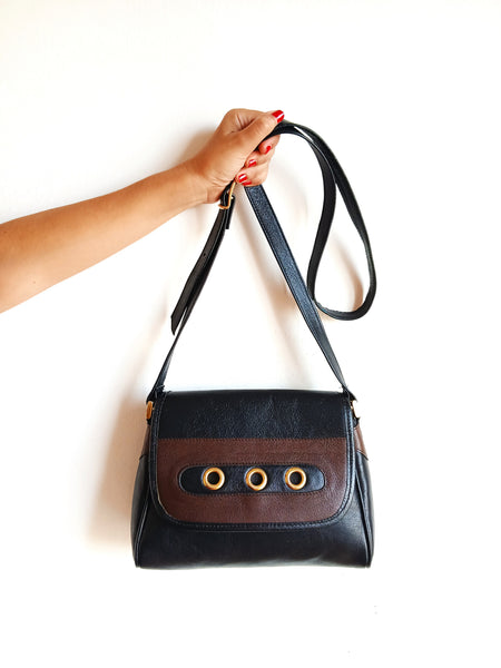 Bolso Vintage Negro y Dorado