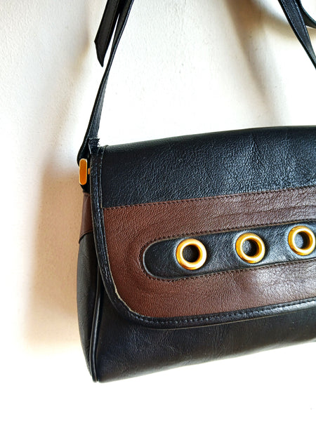 Bolso Vintage Negro y Dorado