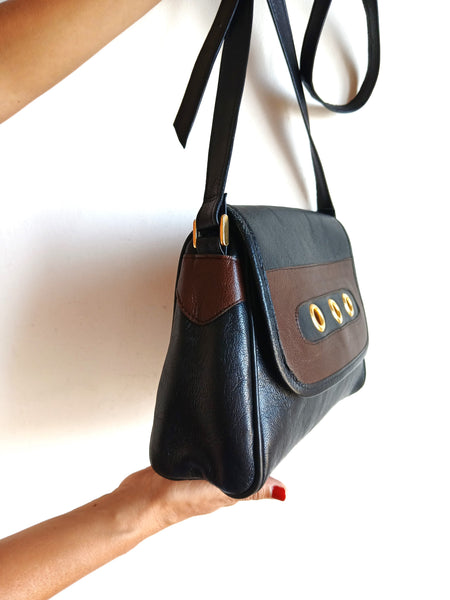 Bolso Vintage Negro y Dorado