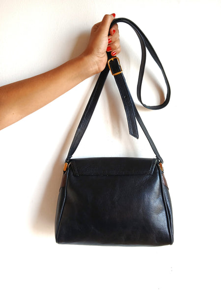 Bolso Vintage Negro y Dorado