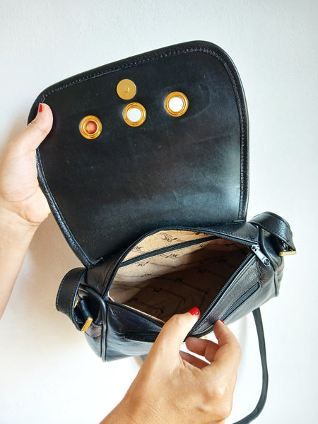 Bolso Vintage Negro y Dorado