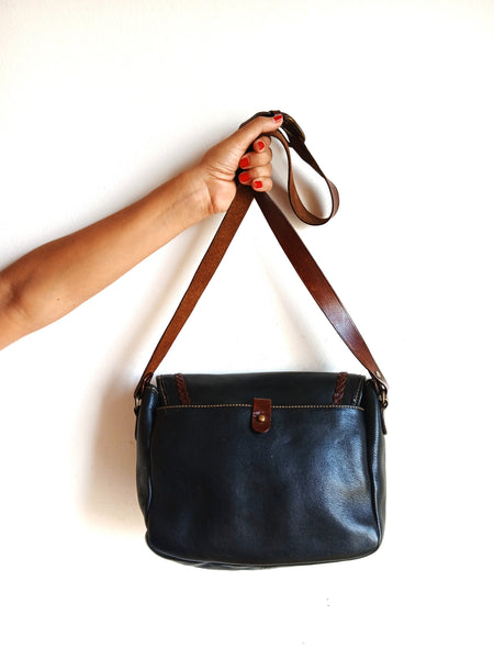 Bolso Vintage Piel Trenzada