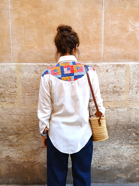 Camisa Vintage Bordados Patch