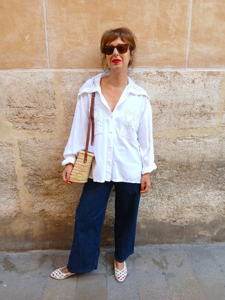 Camisa Vintage Bordada