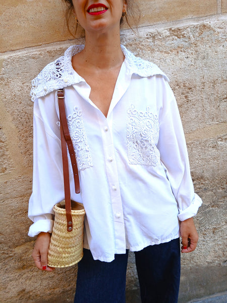 Camisa Vintage Bordada
