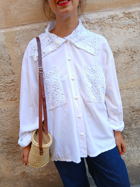 Camisa Vintage Bordada