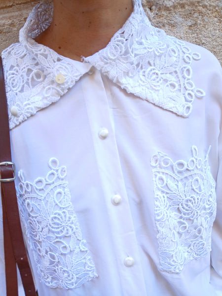 Camisa Vintage Bordada