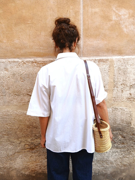 Camisa Vintage Florecillas Bordadas