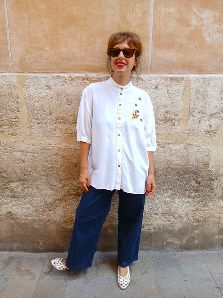 Camisa Vintage Bordaditos