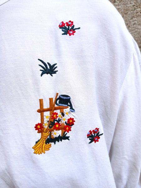 Camisa Vintage Bordaditos