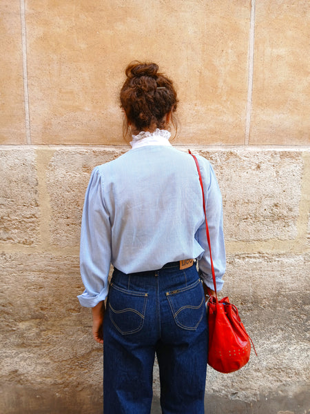 Camisa Vintage Rayas y Bordados