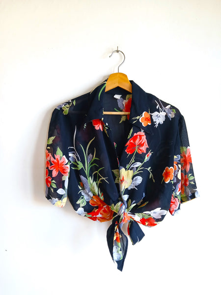 Camisa Vintage Flores