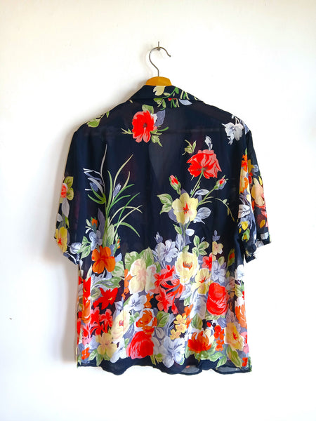 Camisa Vintage Flores