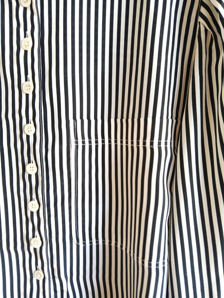 Camisa Vintage Rayas B/N