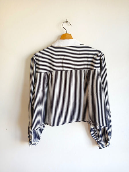 Camisa Vintage Rayas B/N