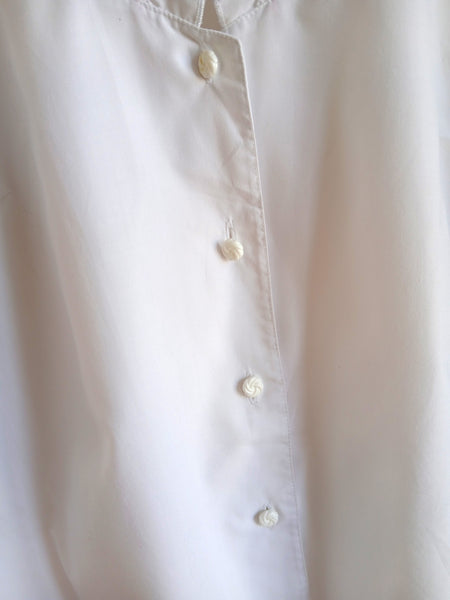 Camisa Vintage Flores Bordadas